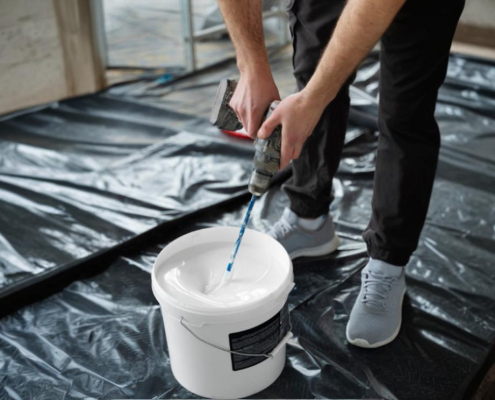 epoksi astar boyası hazırlama aşaması