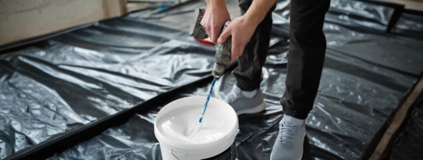 epoksi astar boyası hazırlama aşaması