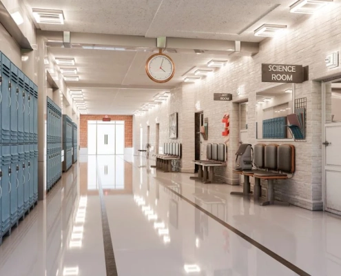 Okul Epoksi Zemin Kaplama 4