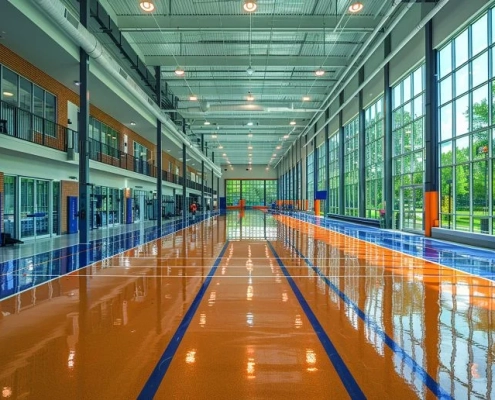 Okul Epoksi Zemin Kaplama 8