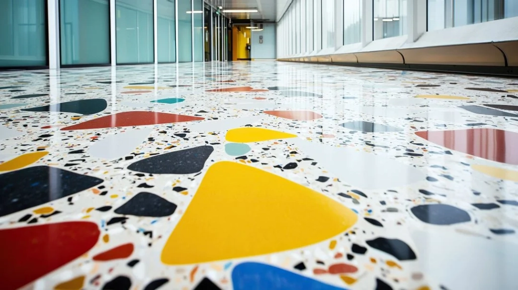 3D epoksi zemin kaplama uygulama süreci, modern ve dekoratif epoksi zemin yüzeyi